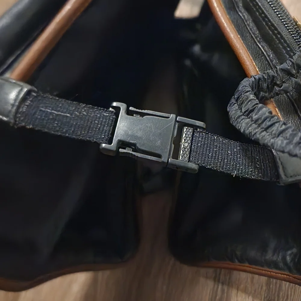 Vintage Leather Suitcase Saddle Bag
